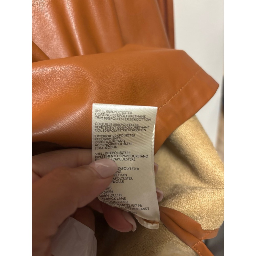 Anthropologie faux leather top‎ size 1x - Picture 6 of 11